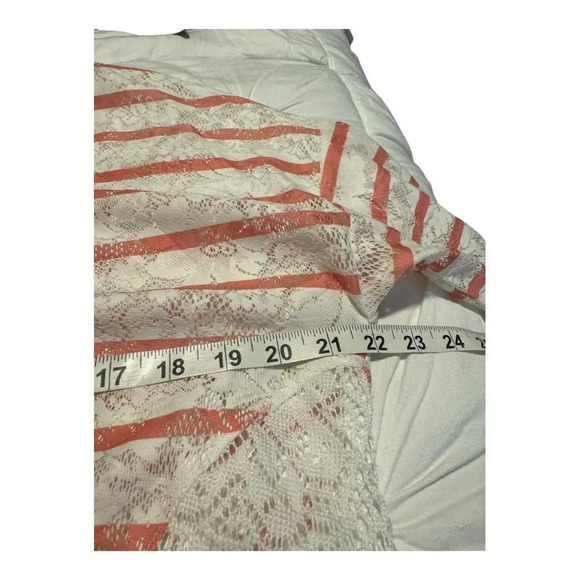 Style & Co. Women’s Small Pink & White Striped Lightweight Oversized Top - Picture 5 of 6